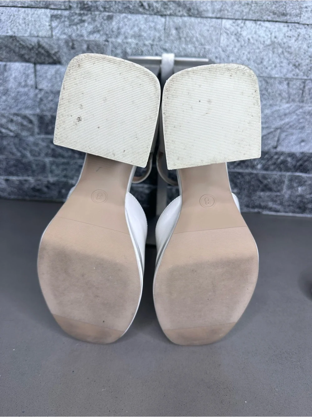 Wild Fable Darcy Off-white Patent Platform Pumps Heels - W8